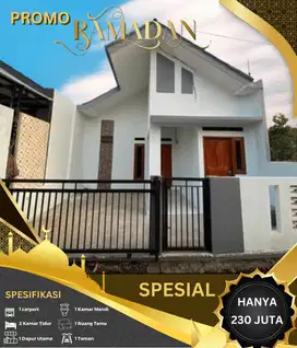 Rumah cantik 2 kamar akses strategis promo mulai dari 190 jutaan