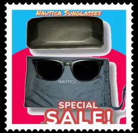 Kacamata Nautica Polarized Hitam Doff Size 5️⃣5️⃣