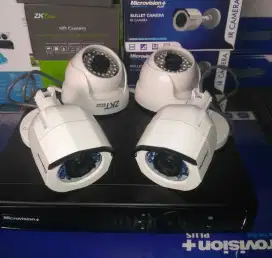 Paket cctv 4 kamera termurah gratis pasang bisa pantau di hape