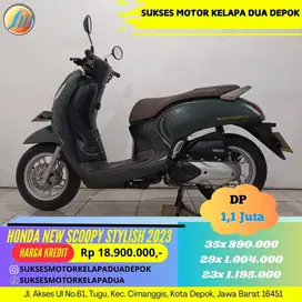 HONDA NEW SCOOPY STYLISH 2023 CASH/KREDIT KM LOW LIKE NEW