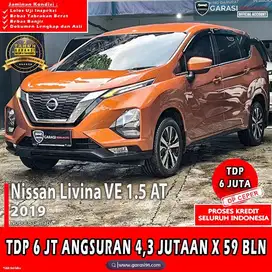 TDP 6 JT NISSAN LIVINA VE 1.5 AT TAHUN 2019 TERJANGKAU