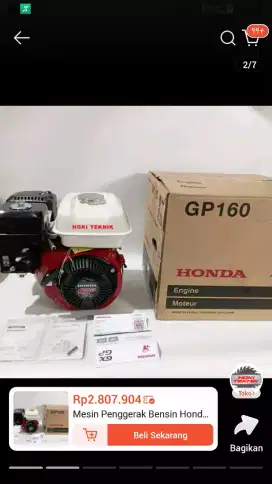 JUAL MESIN PENGGERAK HONDA GP 160