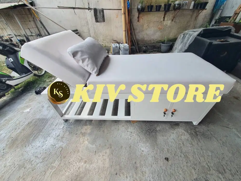 bed massage full putih 2 loker