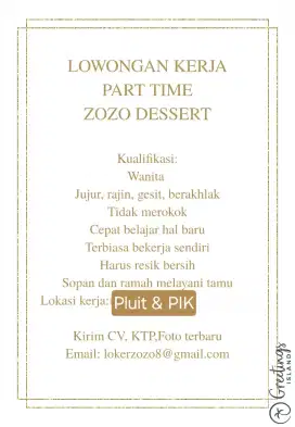 PART TIME STORE ZOZO DESSERT