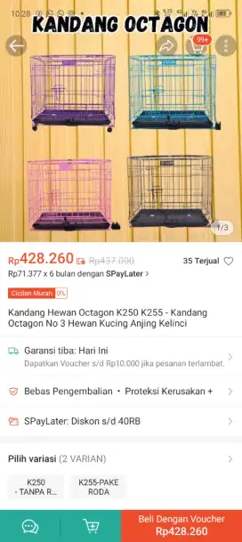 Kandang kucing OCTAGON