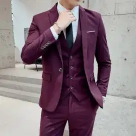 jas 1 stel maroon