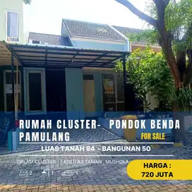 DIJUAL RUMAH MODERN SIAP HUNI DI CLUSTER FASILITAS LENGKAP ROW LEBAR