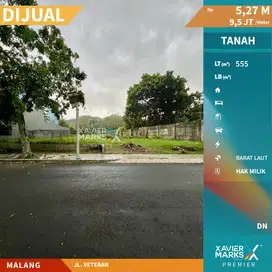 Dijual Tanah Kavling di De Rumah Jalan Veteran, Klojen Kota Malang