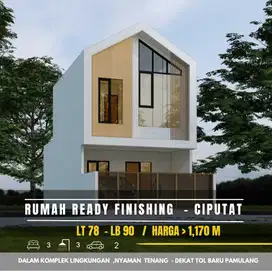 DIJUAL RUMAH 2 LANTAI DEKAT GERBANG TOL CIPUTAT