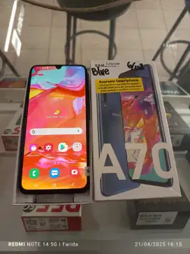 Samsung A70 6/128gb bekas fullset normal bisa TT