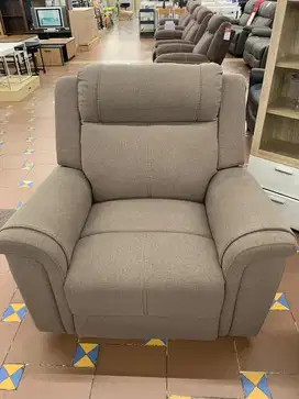 Set Sofa Recliner Fabric - Cokelat