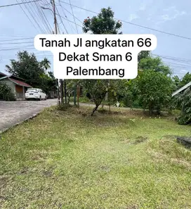 DIJUAL TANAH JL ANGKATAN 66 PALEMBANG / SHM