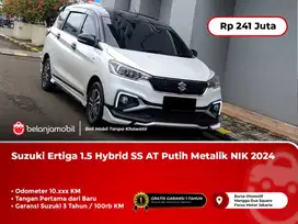 [ LOW KM ] Suzuki Ertiga 1.5 Hybrid SS AT Putih Metalik 2024/2025
