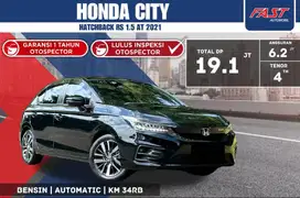 HONDA CITY HATCHBACK RS 2021 1.5 AT LOW KM.34RB & PAJAK PANJANG #F5ST