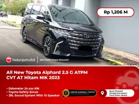 [ TANGAN PERTAMA ] Toyota Alphard 2.5 G ATPM TSS Hitam 2023/2024