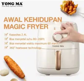 Air Fryer Oven Microwave Yong Ma 2.4 Liter Kondisi Gress Low Watt