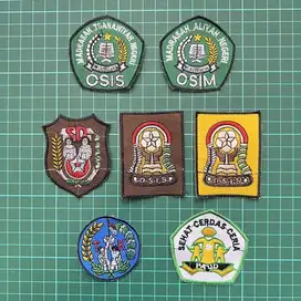 logo bordir atribut sekolah bordir custom