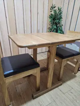 meja dan kursi resto harga per set
