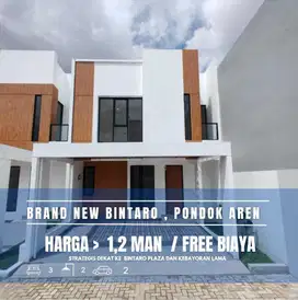 DIJUAL RUMAH MODERN AESTHETIC DI BINTARO PONDOK AREN CICILAN 7 JT AN