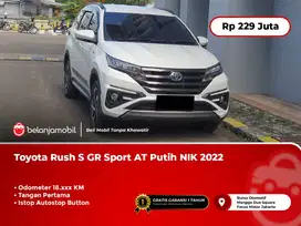 [ LOW KM ] Toyota Rush S GR Sport AT Putih NIK 2022/2023