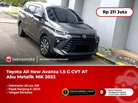 [ PAJAK PANJANG ] Toyota All New Avanza 1.5 G CVT AT Abu NIK 2023/2024