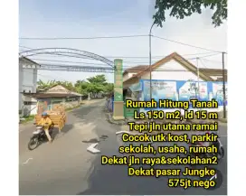 Tanah Bonus Rumah Siap Huni Dekat Jalan Raya Jungke Karanganyar Kota