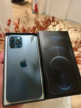 iphone 12 pro max 128gb bersemi baru biru