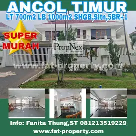 Dijual rumah mewah di Jl Sanur,Ancol Timur,JakUt LT700m2 LB1000m2,5BR+