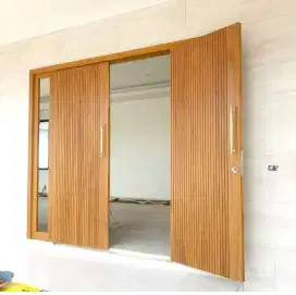 Pintu jati minimalis
