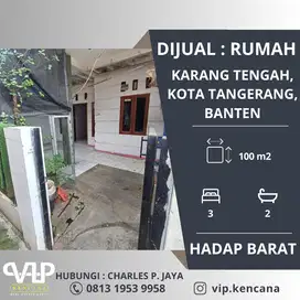 DIJUAL : Rumah di Karang Tengah, Tangerang, Banten
