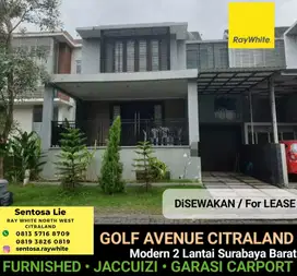 Disewakan Rumah Golf Avenue Citraland Full Furnish dekat UC, HOKKY