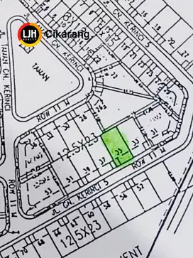 Kavling Hunian di Simpruk Lippo Cikarang HOT LISTING Luas Dijual