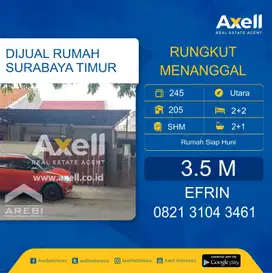 Ruma Rungkut Menanggal Dijual