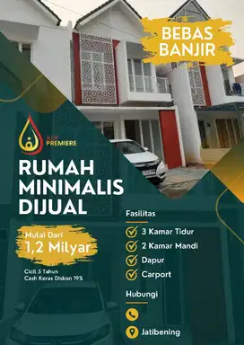RUMAH 2 LANTAI SIAP HUNI DI JATIBENING BEKASI