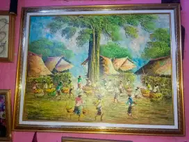 Lukisan pemandangan pedesaan