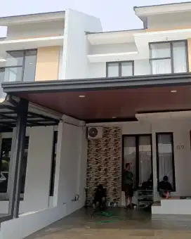pemasangan kanopi atap alderon  + plafon pvc
