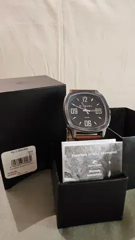 RIP CURL Nomad Gunmetal Leather Watch A-3228-36 Original