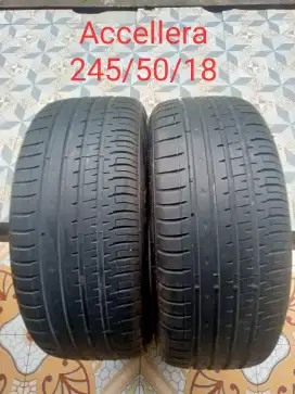 2pcs Ban accellera 245/50/18 kondisi kurang lebih 90%