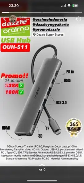 USB hub Oraimo OUH 511