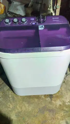 Mesin cuci 2tabung Sharp kapasitas besar 10kg Normal semua