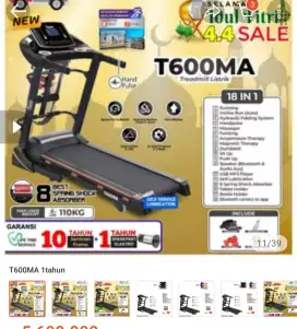 Treadmill electrik portable