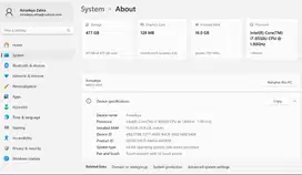 Huawei Matebook X Pro core i7 SSD 512GB RAM 16GB