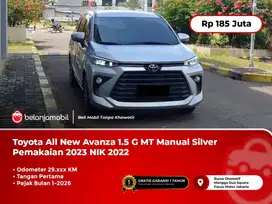 [ LOW KM ] Toyota All New Avanza 1.5 G MT Manual Silver 2023 NIK 2022