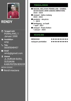 Bismillah cari kerja apa saja