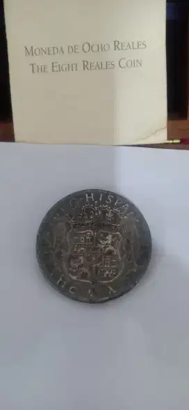Koin meksiko Spanyol 8 real,Hispan tahun 1746,