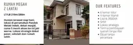 dijual rumah mewah pondok melati indah,kalimalang,jakarta timur