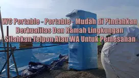 Toilet Outdoor, WC Portable, Toilet Modern Mudah Dipindahkan Ready Sto