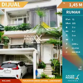 b067 Rumah Posisi Hook View Cantik di Kota Malang