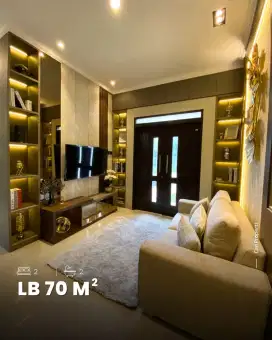 Rumah mewah 2 lantai dibawah 1 M an