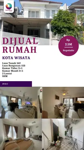 Dijual rumah di perumahan kota wisata Cibubur